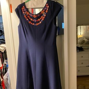 Shoshanna a-line cocktail dress with button details (Sz 8)